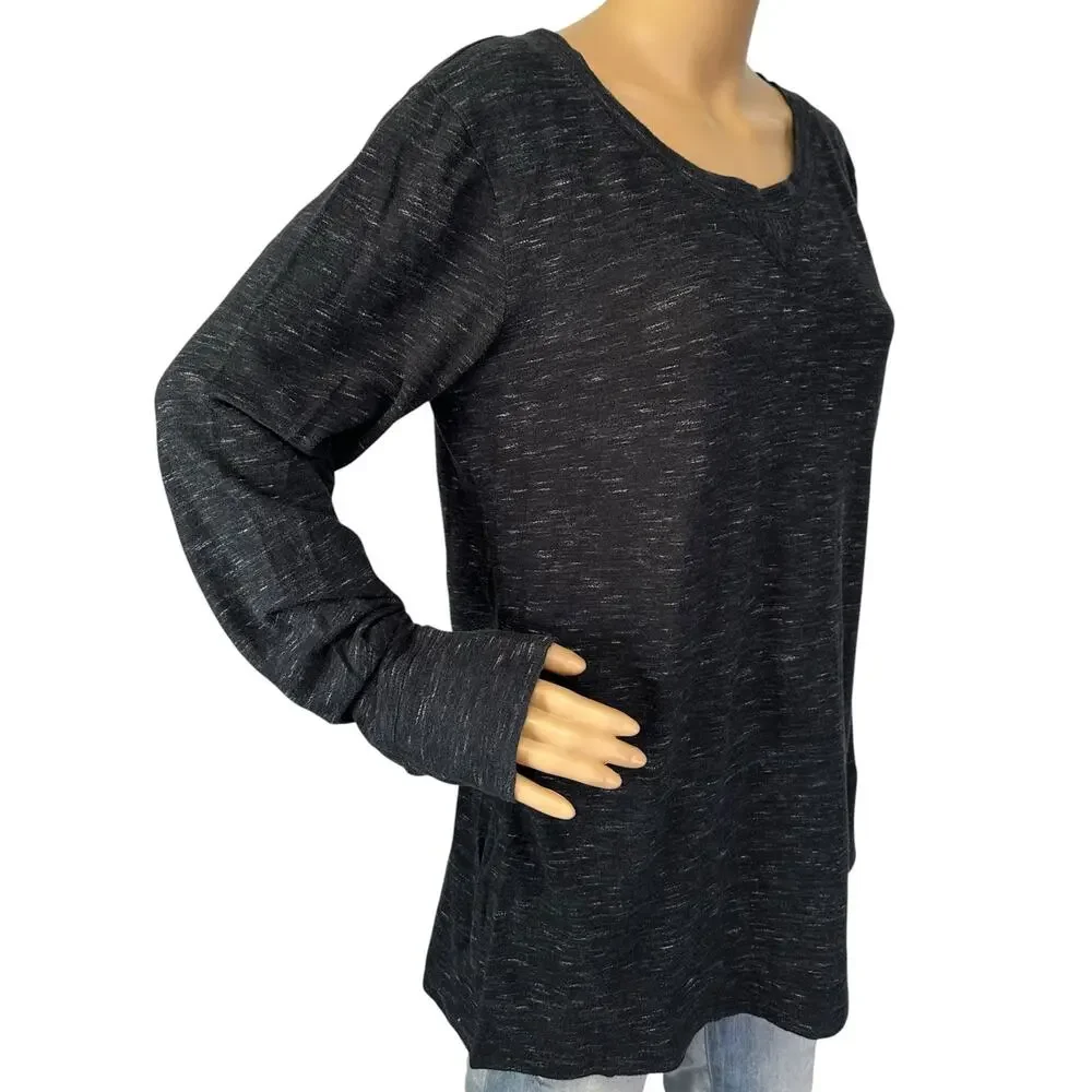 J. Crew Wool Blend Heathered Top Gray Size XL